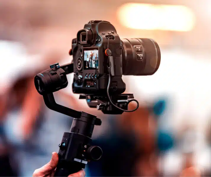 Camera capturing a broadcast