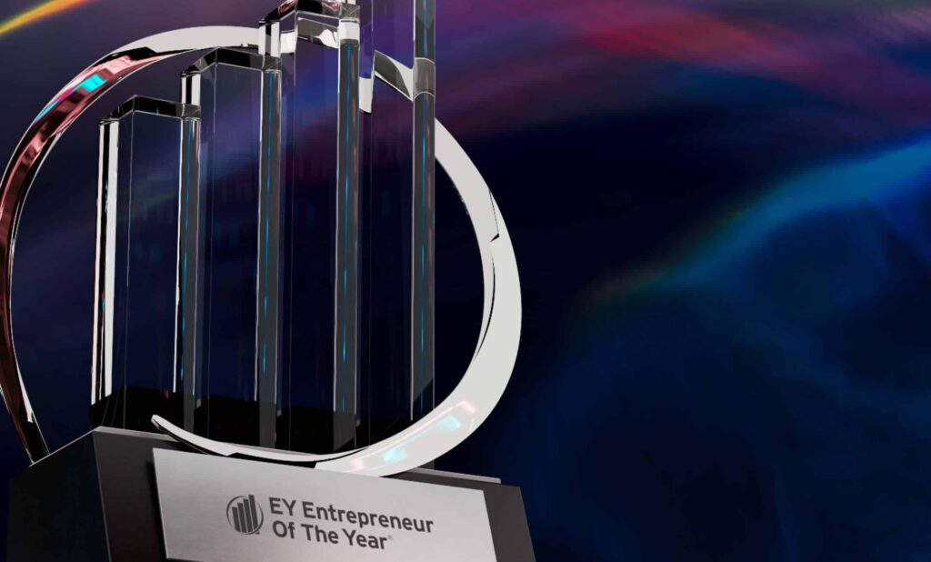 ey Entrepreneur Of The Year trophy